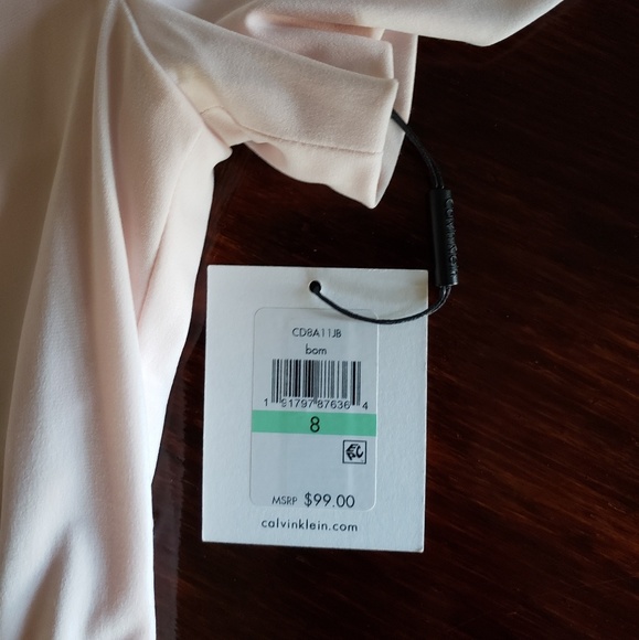 Cold Shoulder Calvin Klein Midi Dress | 8 - Picture 3 of 3